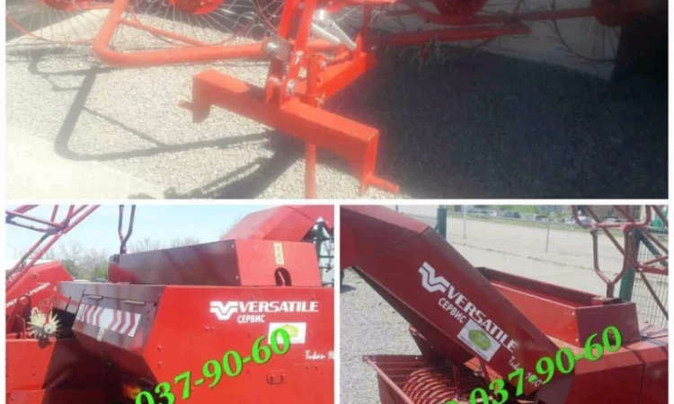 Комплект для сена тюкач-пресс Tukan 1600 Клевер +грабли ворошилки Солнышко на пять или 4 - фото № 1