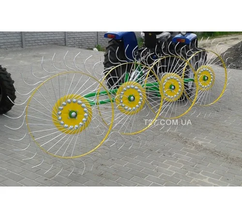Грабли-ворошилка «Солнышко» 4-х колесные (Польша) - фото № 2