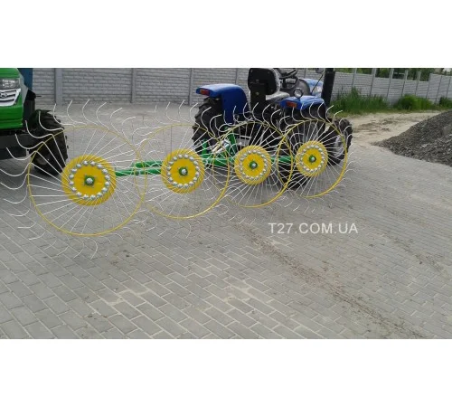 Грабли-ворошилка «Солнышко» 4-х колесные (Польша) - фото № 4