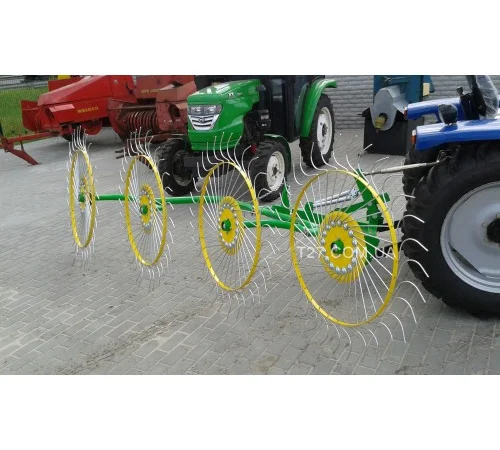 Грабли-ворошилка «Солнышко» 4-х колесные (Польша) - фото № 7