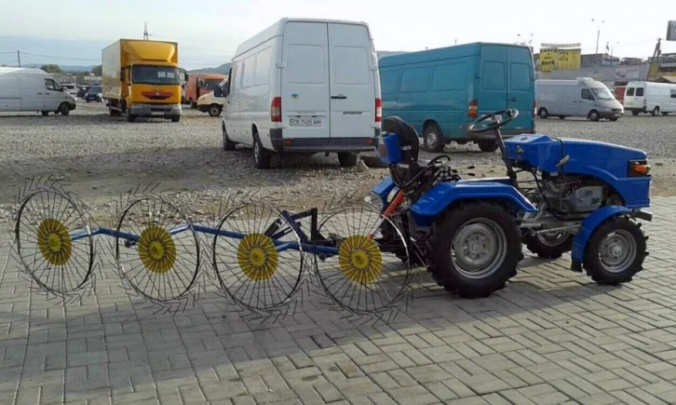 Грабли Солнышко. Ворошилки 4-х колесные. 2, 6 м - фото № 2