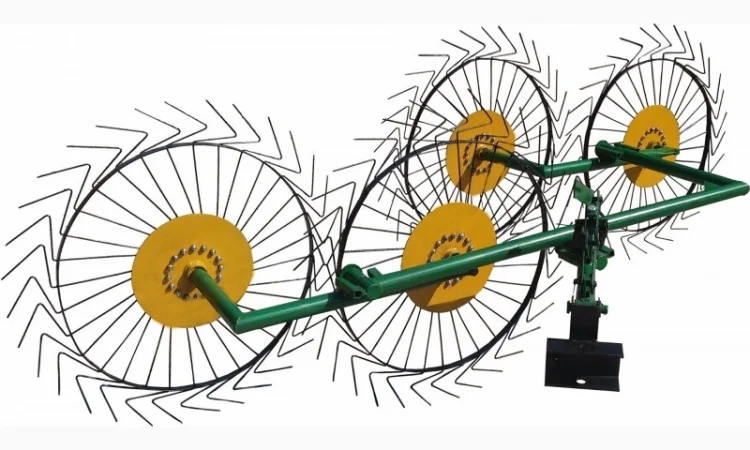 Грабли Солнышко. Ворошилки 4-х колесные. 2, 6 м - фото № 3