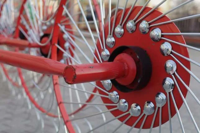 Граблі гребка грабарка грабалка ворошилка ворушилка сонечко 4 5 колес Польща - фото № 13