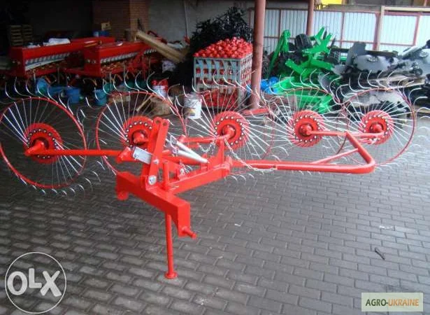 Грабарка ворошилка 4, 5 колес Польща - фото № 2