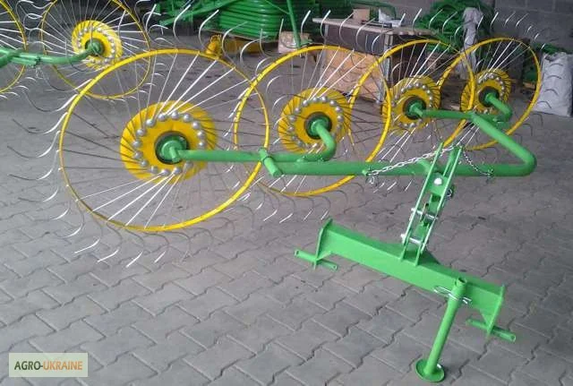 Грабли ворошилки на 4, 5 колес, ленточные Польша - фото № 3