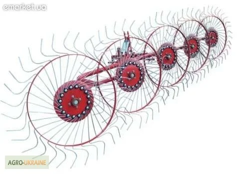 Грабли ворошилки на 4, 5 колес, ленточные Польша - фото № 4
