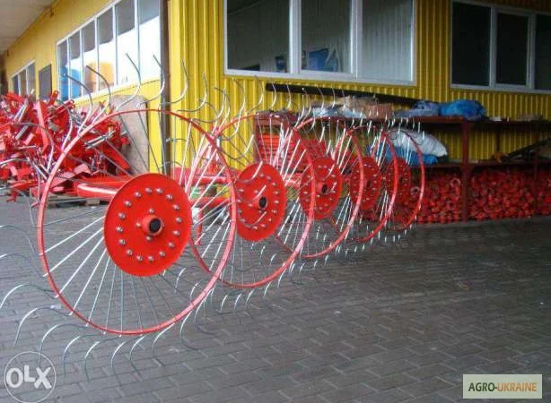 Грабли ворошилки на 4, 5 колес, ленточные Польша - фото № 5
