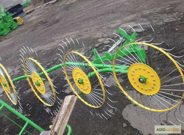 Грабли ворошилки на 4, 5 колес, ленточные Польша - фото № 6
