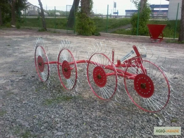 Грабли ворошилки на 4, 5 колес, ленточные Польша - фото № 8