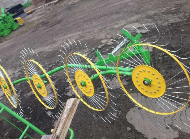 Грабли ворошилки, гребка, грабарка 4-5 колес, солнышко, ленточные Польша - фото № 1