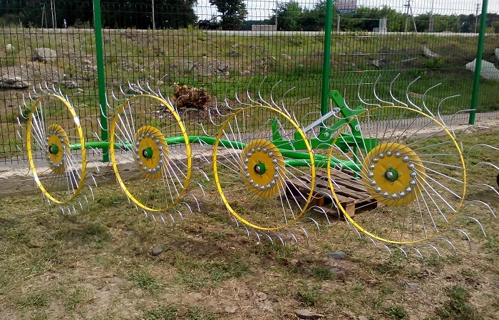 Сіно (грабарка) ворушилка «Сонечко» 4-х колісна (Польща) - фото № 6