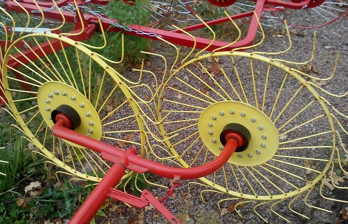 Грабли-ворушилка "Солнышко" на 4 колеса PZ-204 - фото № 5