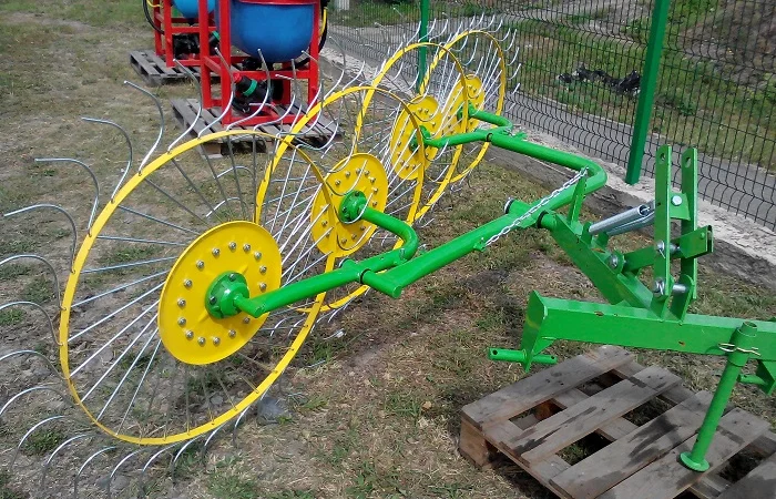 Грабли-ворушилка "Солнышко" на 4 колеса PZ-204 - фото № 9