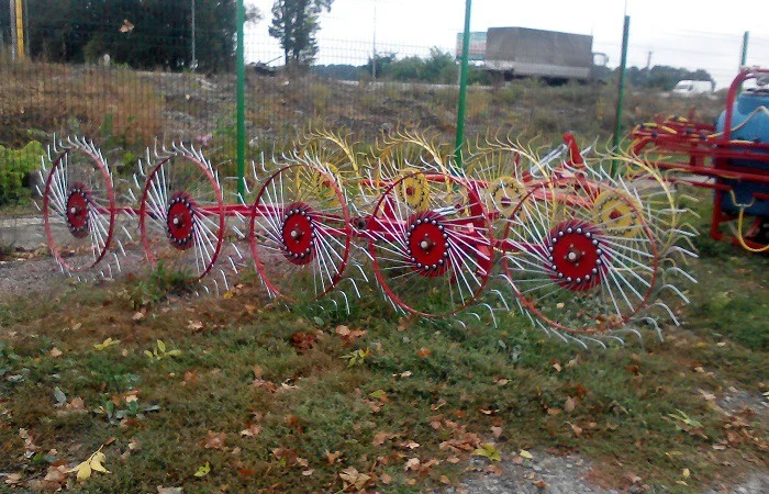 Грабли-ворушилка "Солнышко" на 5 колёс PZ-205 - фото № 2