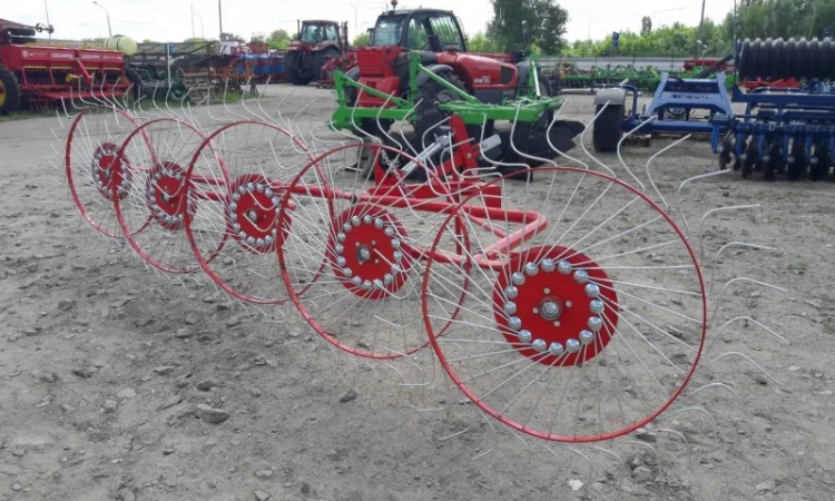 Сіно (грабарка) ворушилка «Сонечко» 5-ти колісна (Польща) - фото № 1