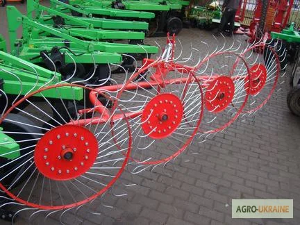 Граблі ворошилки сіна на 5 коліс польські - фото № 2
