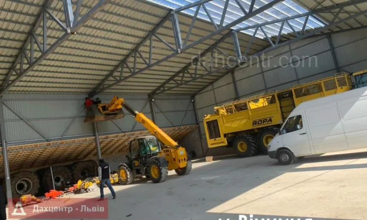 Двосхилий Ангар 15х42х4 (каркас, ферми) под склад, цех, виробництво, зерно - фото № 4