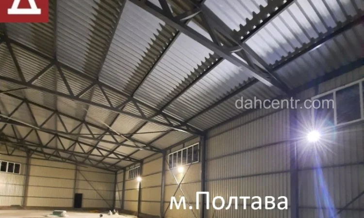 Двосхилий Ангар 15х42х4 (каркас, ферми) под склад, цех, виробництво, зерно - фото № 5