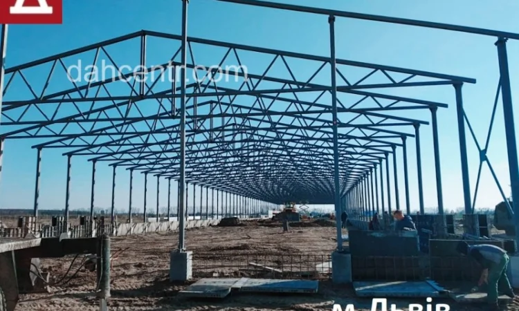 Каркас 15х30х5 Двосхилий ангар склад, цех, зерно, ферми, металоконструкція - фото № 1