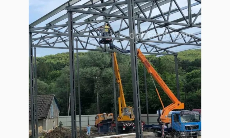 БМЗ 15х42х4 склад двосхилий, ангар, навіс, каркас, ферми, цех - фото № 3