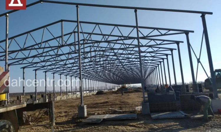 БМЗ 15х42х4 склад двосхилий, ангар, навіс, каркас, ферми, цех - фото № 4