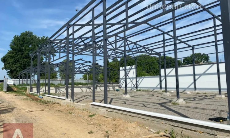 Склад Двосхилий 16х48х6 ангар, виробництво, ферми, цех, каркас, навіс - фото № 1