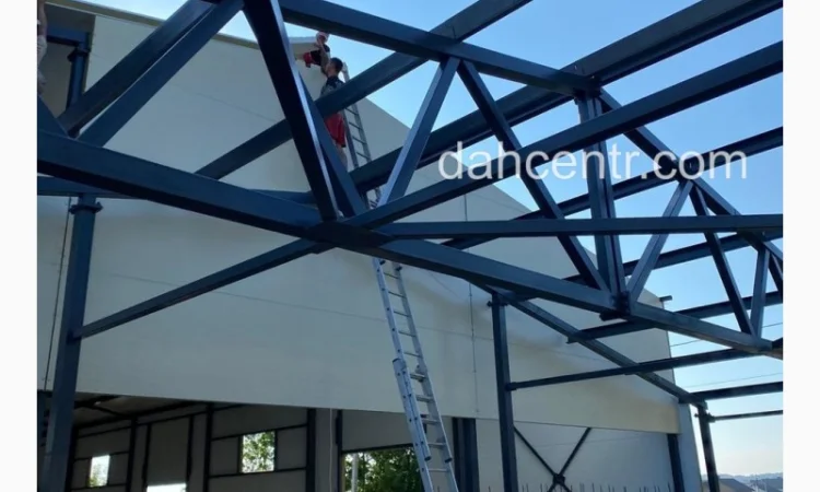 Ангар 12х42х5 металевий каркас, конструкція під склад, цех, сто - фото № 4