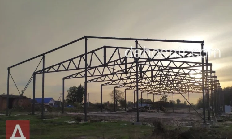 Ангар 12х42х5 металевий каркас, конструкція під склад, цех, сто - фото № 8