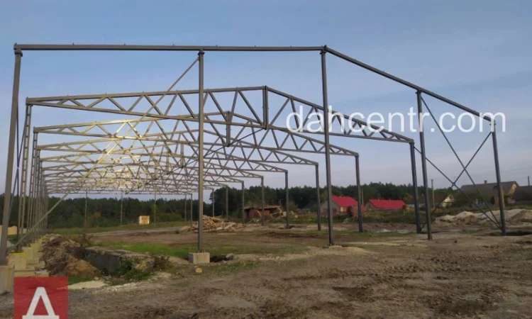 Ангар 24х54х6 під ключ - обшивка сендвіч-панелями - фото № 5