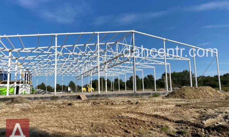 Ангар 24х54х6 під ключ - обшивка сендвіч-панелями - фото № 7