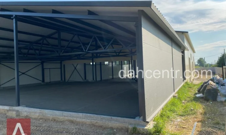 Ангар 24х54х6 під ключ - обшивка сендвіч-панелями - фото № 8