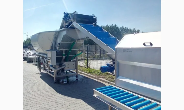 Бункер замачивания (барботажная мойка) моркови ZSW - фото № 4