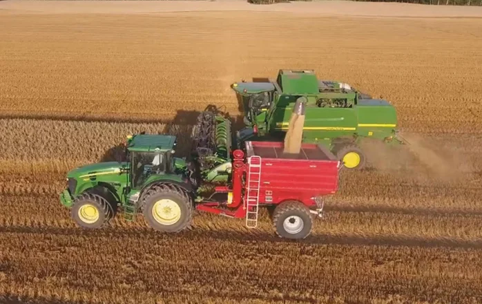 Перегрузчик ПБН (9-50 м3) для трактора. Перевантажувальний бункер накопичувач Кобзаренк - фото № 2