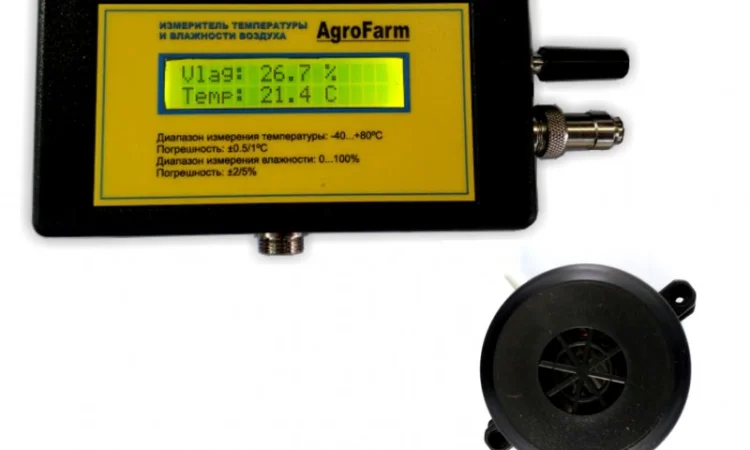 Термометр-гигрометр влагомер воздуха Agrofarm DHT-80 - фото № 2