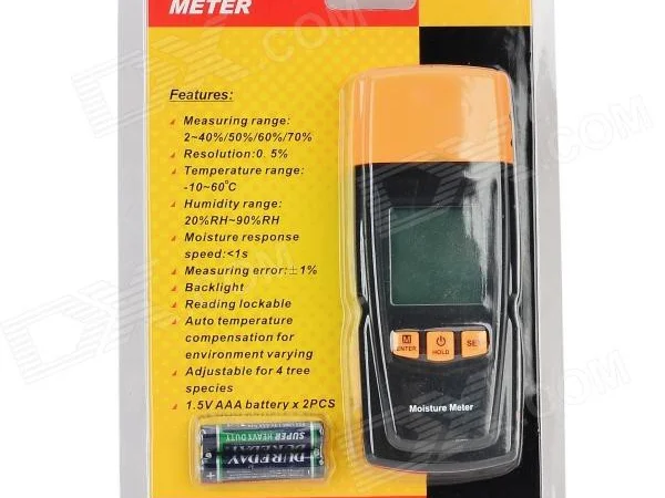 Цифровой влагомер древесины Benetech GM610 ( 2 до 70%) 2 иглы - фото № 4