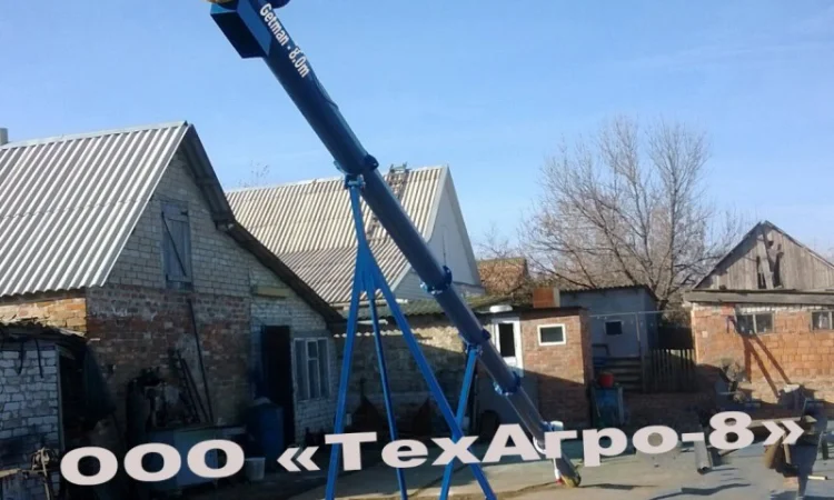 Шнековый погрузчик, транспортер, зернопогрузчик, погрузчик зерновой шнековый (с бункером) - фото № 5