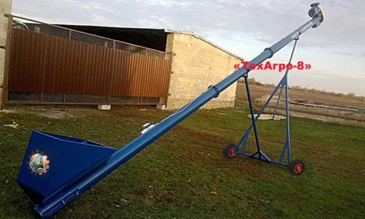 Погрузчик зернопогрузчик зерна шнековый «GETMAN - 8.0m» до 25т/ч, d=159мм, 3кВт/380V - фото № 4