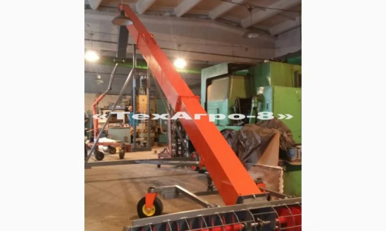 Зернопогрузчик сребковый, погрузчик зерна скребковый, транспортер зерна скребковый - фото № 4