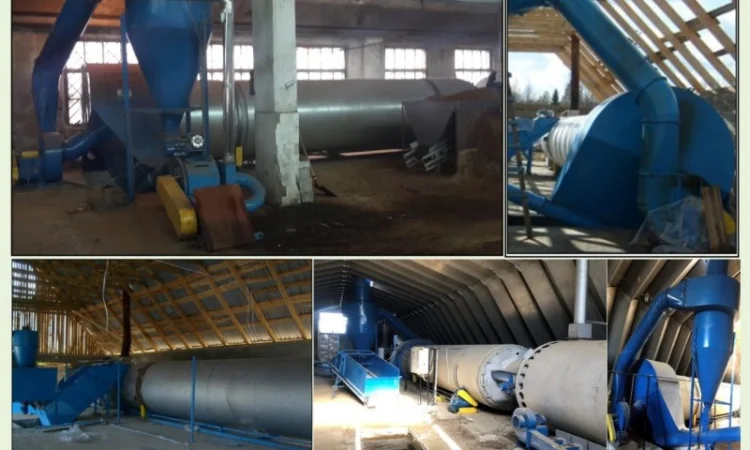 Барабанні сушарки для тирси, торфу, кормів – продуктивність до 2 т/год - фото № 3