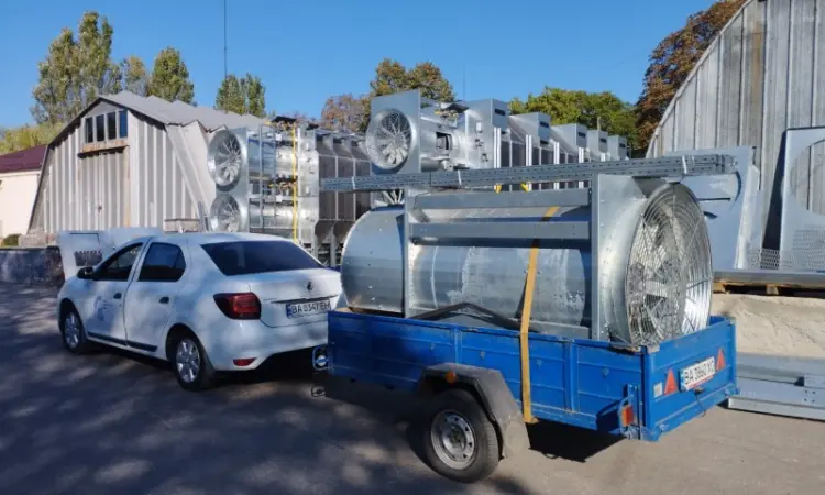 Зерносушилки Теплогенератор на газу и пропан-бутане для зерносушилки - фото № 1