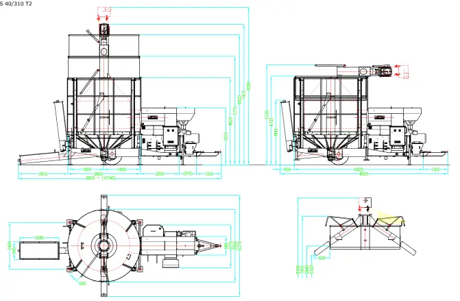 Новая мобильная зерносушилка MECMAR S 40/310 T2 - фото № 2