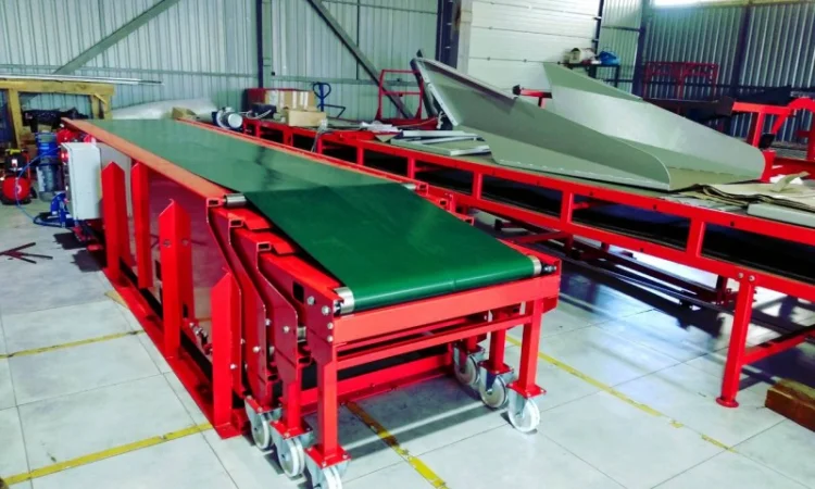 Телескопический раздвижной ленточный конвейер - фото № 1