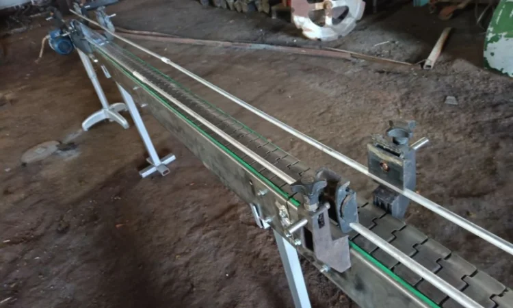 Транспортер - конвеєр стрічковий для консервних банок, склотари - фото № 2