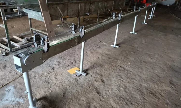 Транспортер - конвеєр стрічковий для консервних банок, склотари - фото № 1