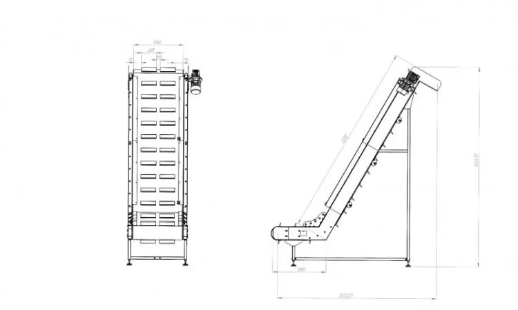 Л-подібний стрічковий транспортер (в наявності) - фото № 1
