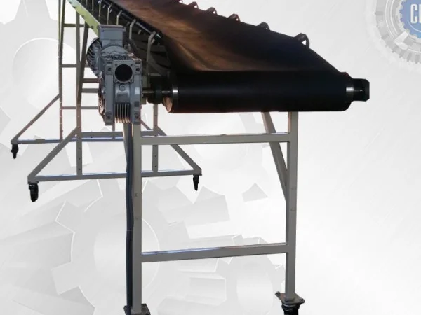 Желобчатый конвейер для перемещения мешков - фото № 1