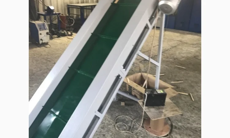 Ленточный конвейр подйомный з перегибом - фото № 2