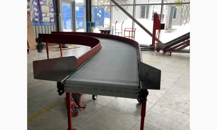 Конвейер с модульной лентой поворотный - фото № 2