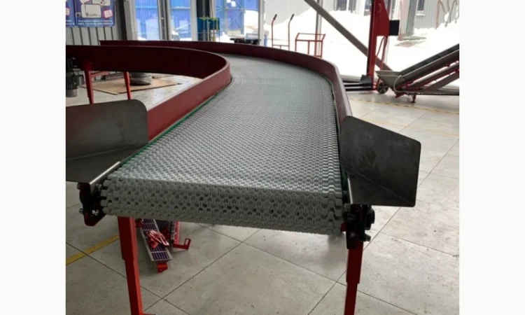 Конвейер с модульной лентой поворотный - фото № 4