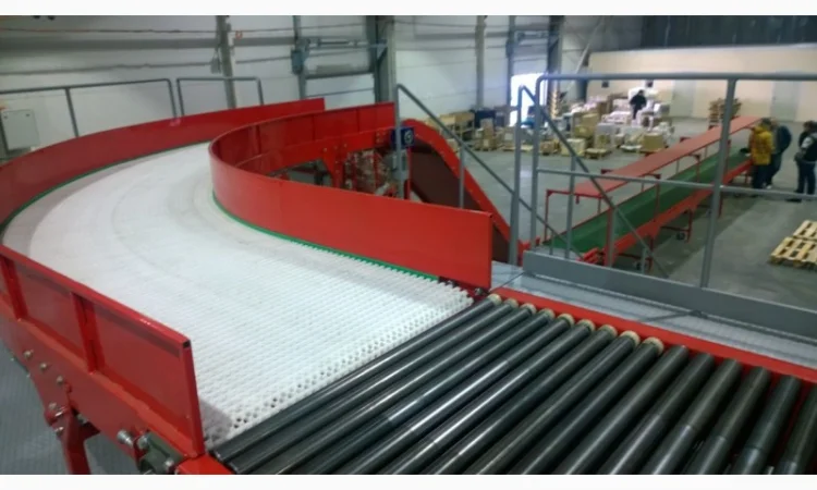 Конвейер с модульной лентой поворотный - фото № 5